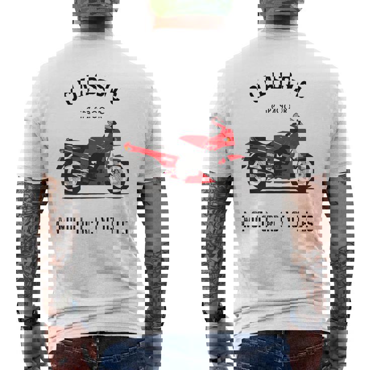 Gpz 900 R オートバイバイカー メンズTシャツ バックプリント