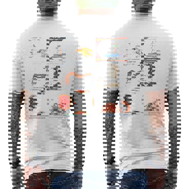 Gradius スクリーンショット ボス マルチ レトロ 宇宙戦 銀河 メンズTシャツ バックプリント