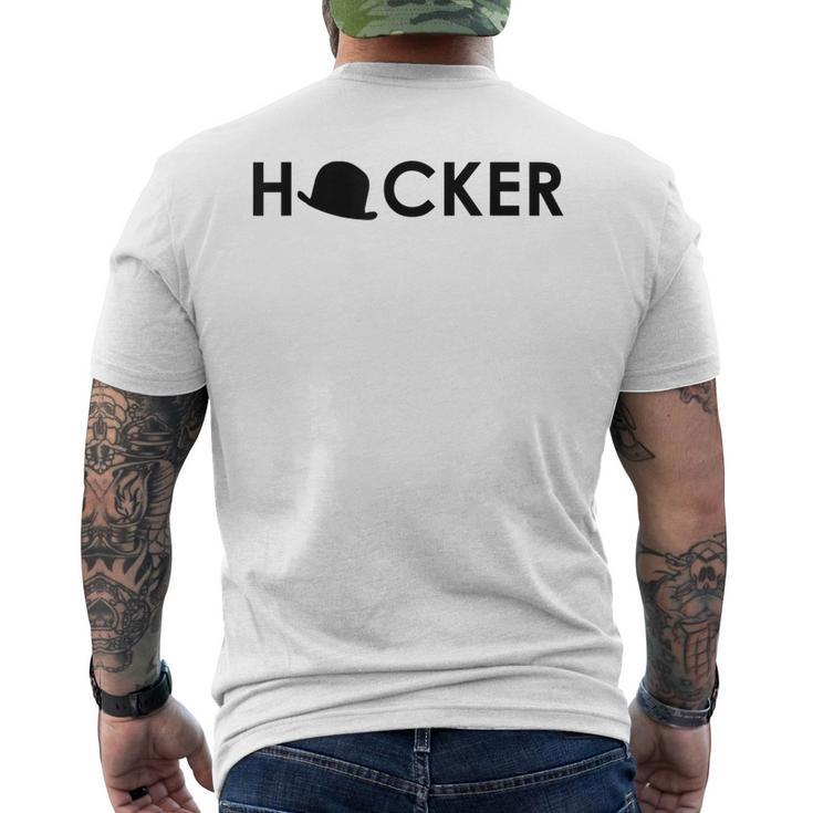 Hacker De Piratería De Hat Camiseta Hombre Estampado Espalda