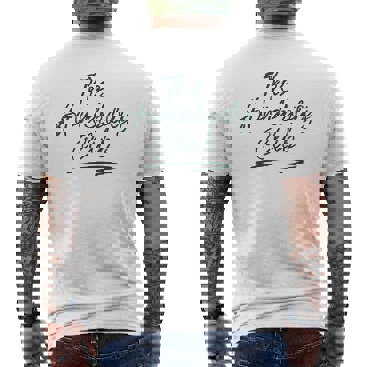 The Homebody Club 面白い 内向的 ホームライフ ママ レトロ メンズTシャツ バックプリント