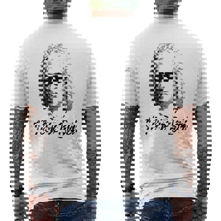 I'll Be Bach バッハ 音楽 クラシック 面白い 格言 メンズTシャツ バックプリント