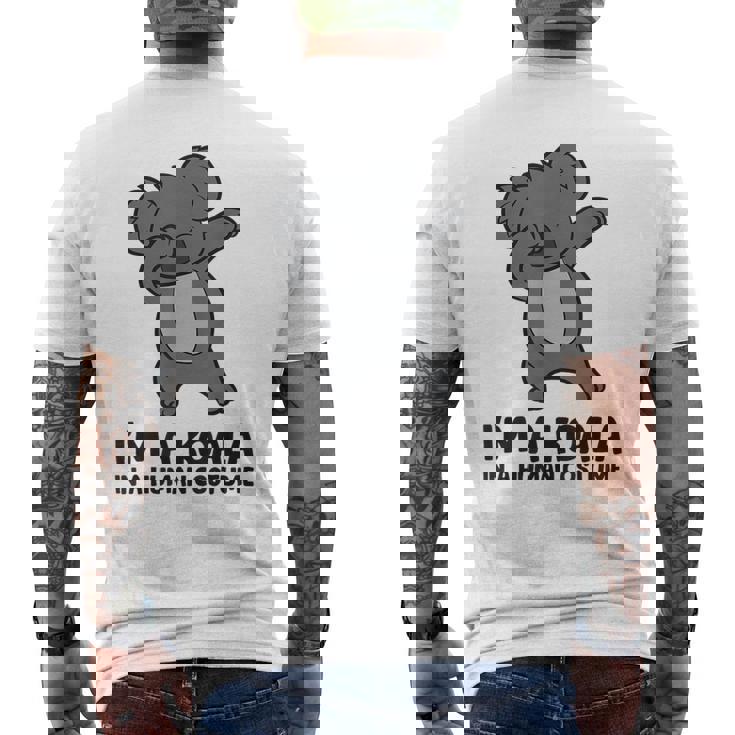 I'm A Koala In A Human コスチューム ファニー コアラ メンズTシャツ バックプリント