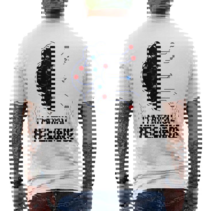 I'm Artificial Intelligence Ai人工知能 メンズTシャツ バックプリント