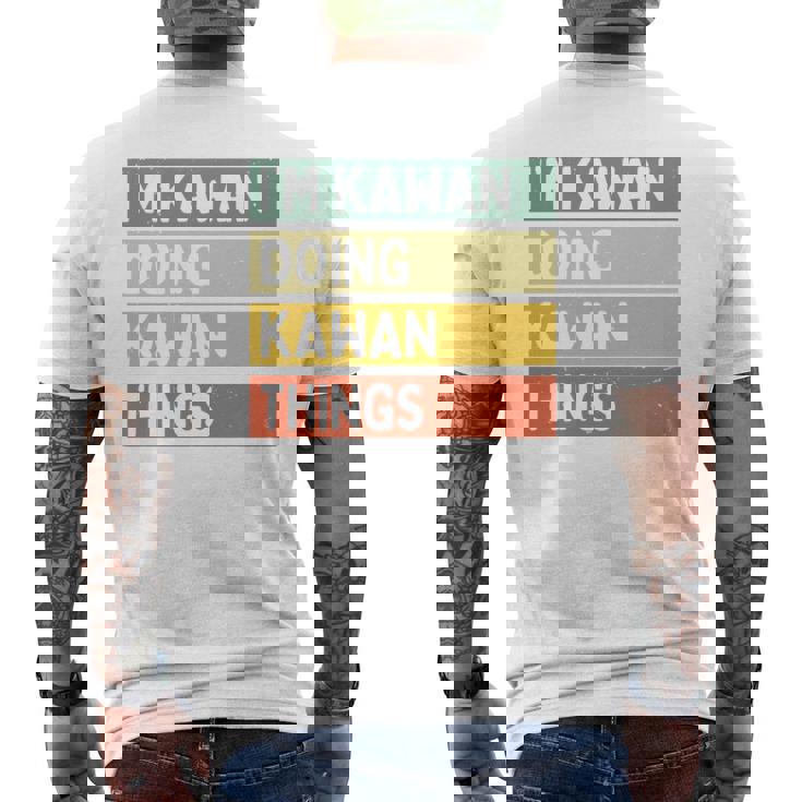 I'm Kawan Doing Kawan Things 面白い名言 長袖tシャツ メンズTシャツ バックプリント