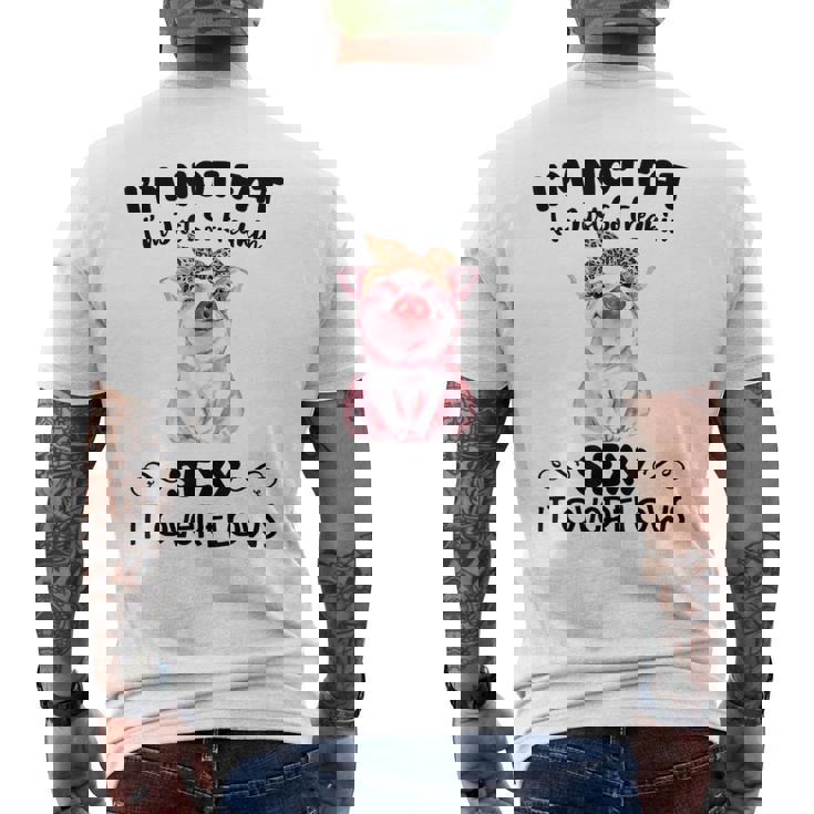 I'm Not Fat シャツ メンズTシャツ バックプリント