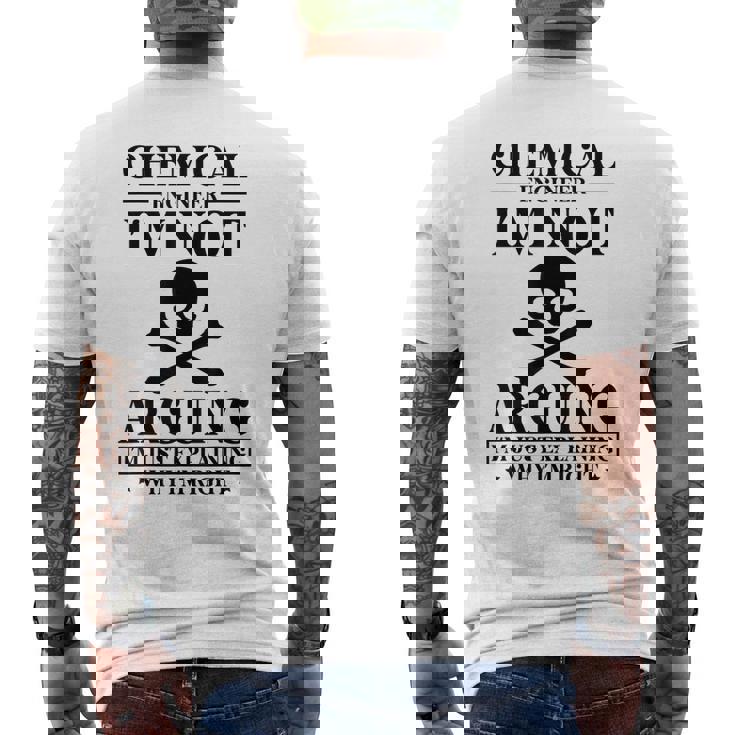 Ingeniero Químico Ingeniería En Ciencias Camiseta Hombre Estampado Espalda