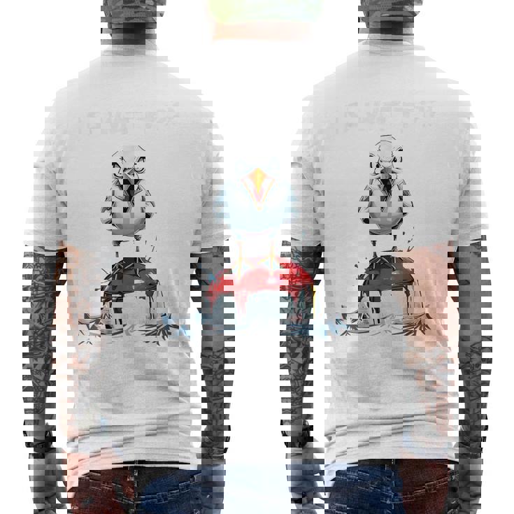 Is Wattaying I Northea Light Buoyeagull Fun メンズTシャツ バックプリント