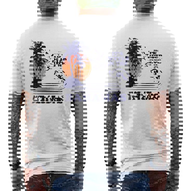 It's Better In The Bahamas メンズTシャツ バックプリント