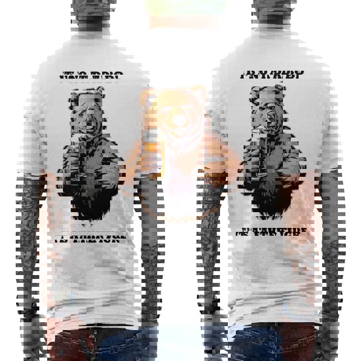 It's Not A Dad Bod、ビールで最高の人生を生きる父熊 長袖tシャツ メンズTシャツ バックプリント