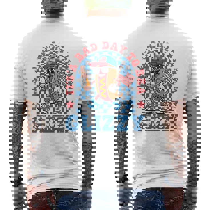 It's A Bad Day To Be A Glizzy 4Th Of July Hot Dog Men's T-shirt Back Print