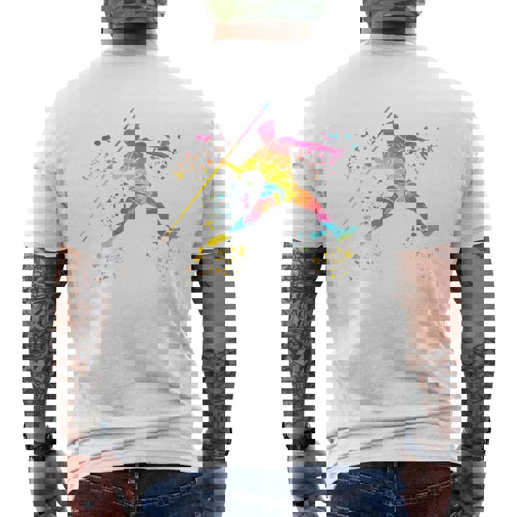 Javelin Throwe Colorsplash キッズ やり投げ メンズTシャツ バックプリント