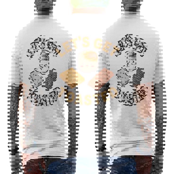 Kawaii'mores Let's Get Toast キュート 面白い キャンプ 駄洒落。 メンズTシャツ バックプリント