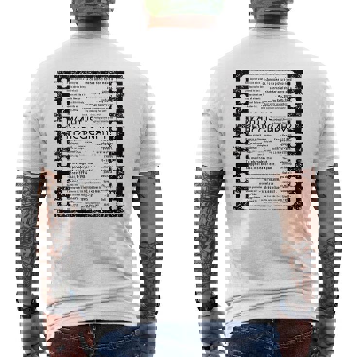 Kenko ひとことシリーズ「偉人のひとこと」［背面デザイン］ メンズTシャツ バックプリント