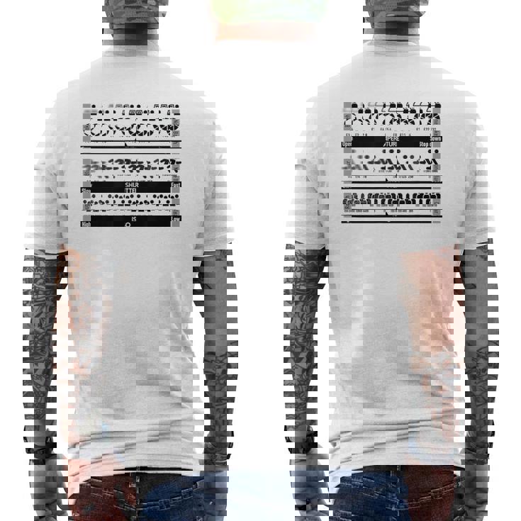 Kenko 写真用語シリーズ 「絞り・シャッタースピード・Iso感度」［ 前面デザイン］ メンズTシャツ バックプリント