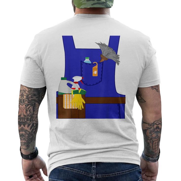 Last Minute Cleaner ハロウィンワーカーズグループコスチューム メンズTシャツ バックプリント