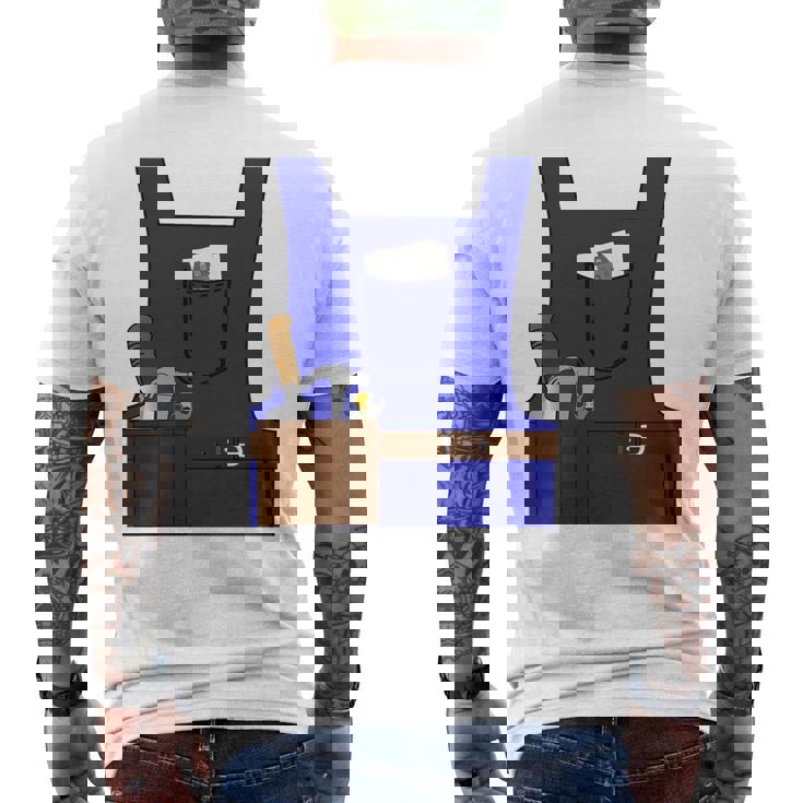 Last Minute Mason ハロウィン 労働者 グループ コスチューム 長袖tシャツ メンズTシャツ バックプリント