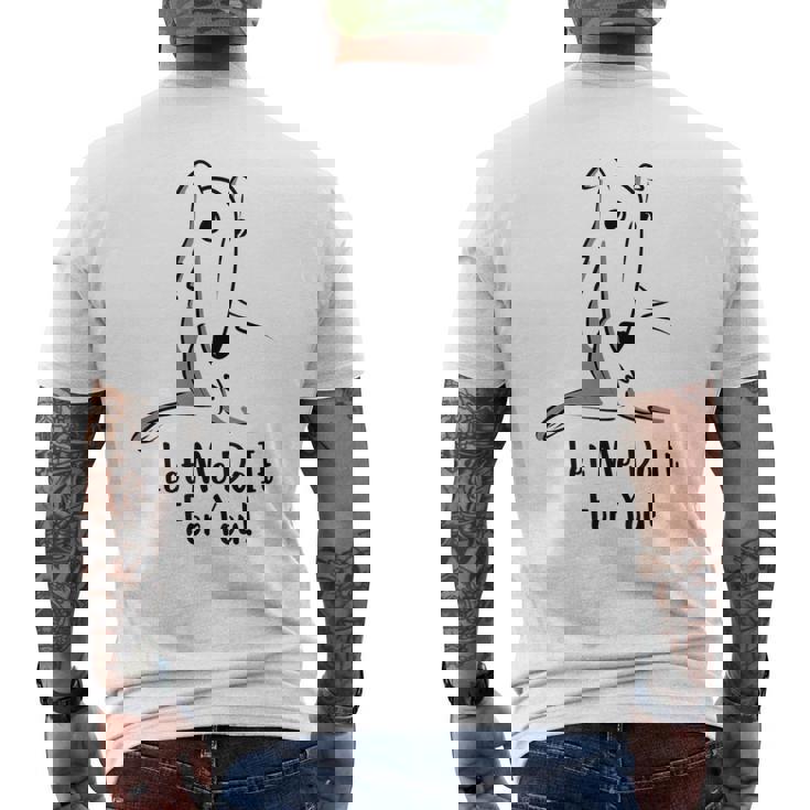 Let Me Do It For You Meme ロングノーズドッグ ボルゾイ ファニードッグ メンズTシャツ バックプリント