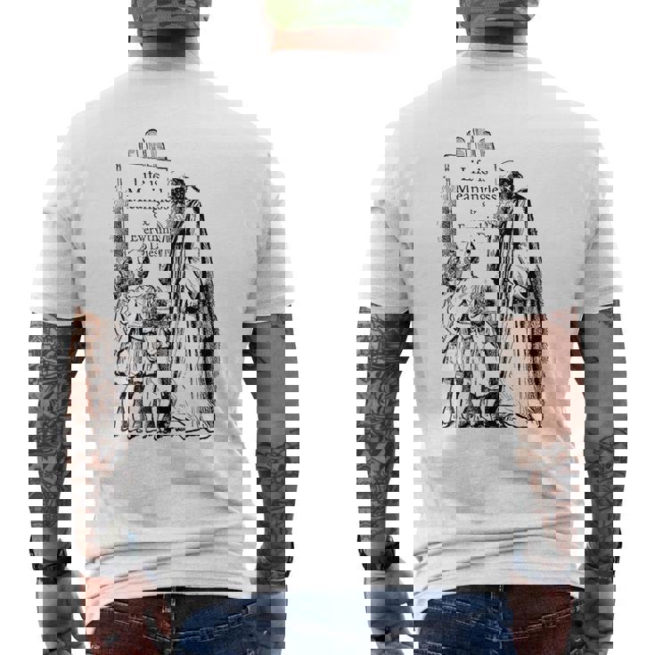 Life Is Meaningless 人生は無意味である-ニヒリストの哲学 メンズTシャツ バックプリント