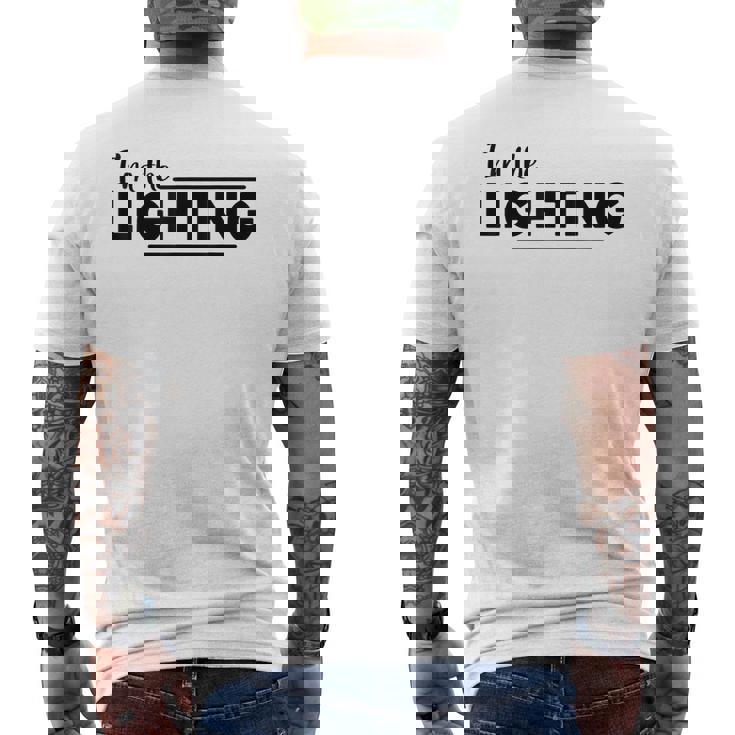 The Lightning The Thunder 面白いカップルマッチング メンズTシャツ バックプリント