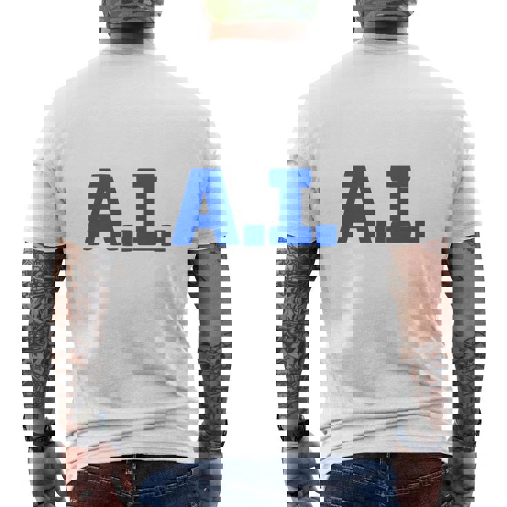 I Love AI 人工知能 長袖tシャツ メンズTシャツ バックプリント