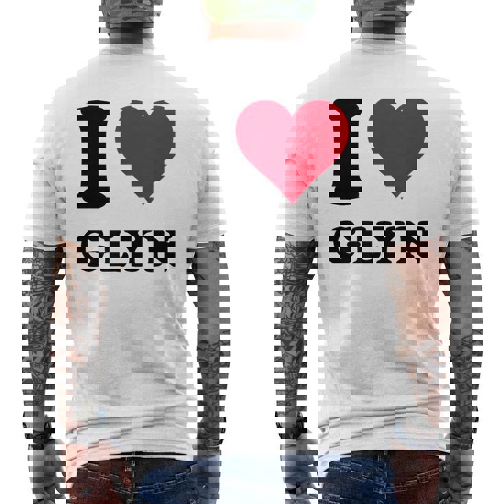 I Love Glyn メンズTシャツ バックプリント