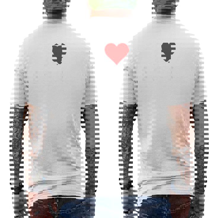 I Love Latinas シャツバックプリント メンズTシャツ バックプリント