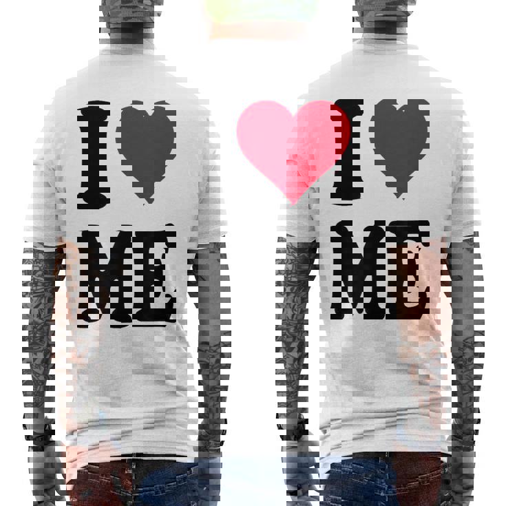I Love Me メンズTシャツ バックプリント