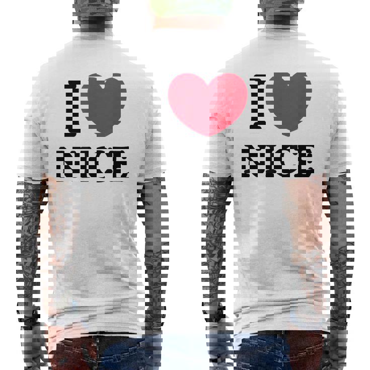 I Love Nice アイ・ラブ・ニース メンズTシャツ バックプリント