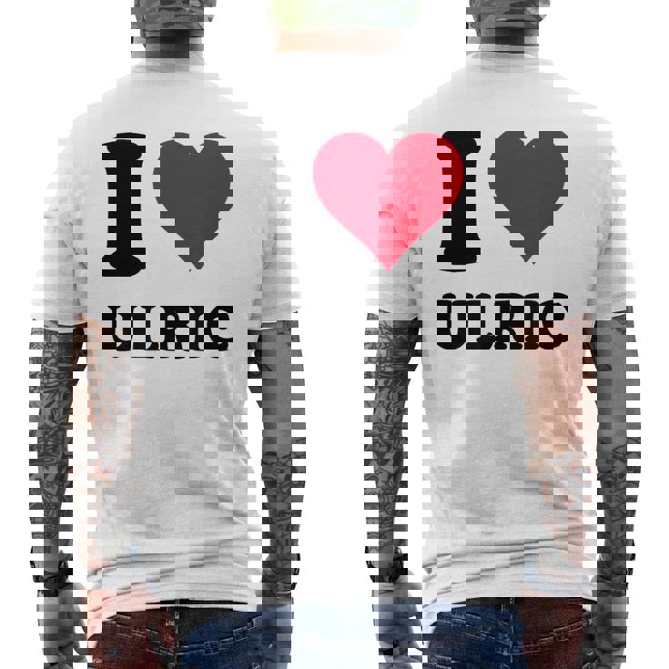 I Love Ulric メンズTシャツ バックプリント