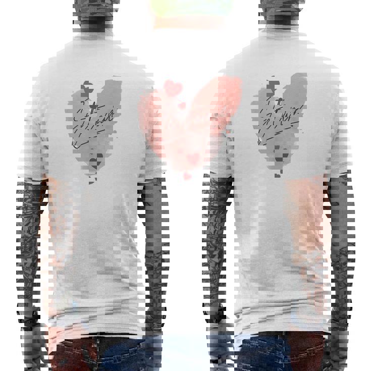 I Love You A Elegant Declaration Of Love I Love You メンズTシャツ バックプリント