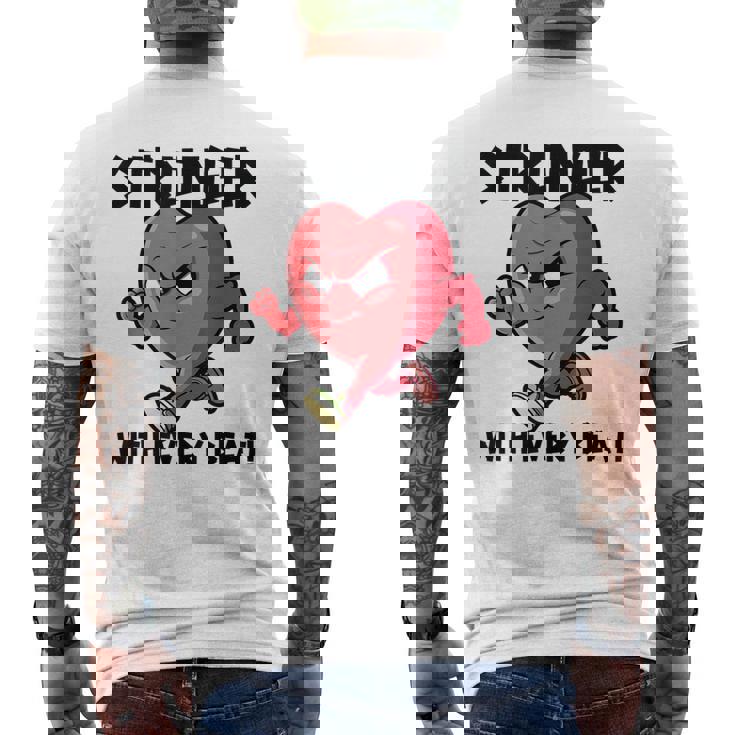 Más Fuerte Con Cada Marcapasos Cirujano A Corazón Abierto Camiseta Hombre Estampado Espalda