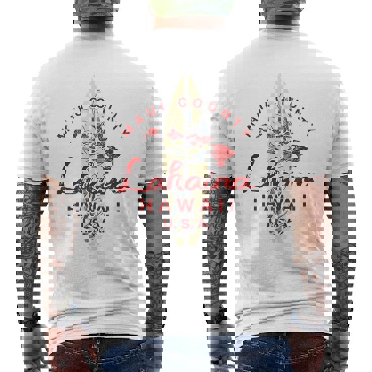 Maui ラハイナ ヴィンテージ ハワイアン諸島 ハワイ メンズTシャツ バックプリント