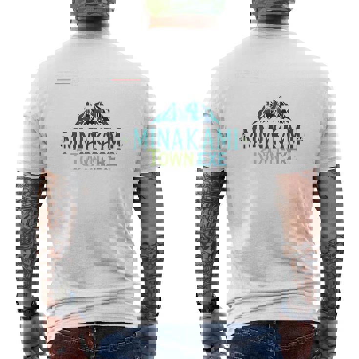 Minakami TownExe_18_坂東秀梧 メンズTシャツ バックプリント