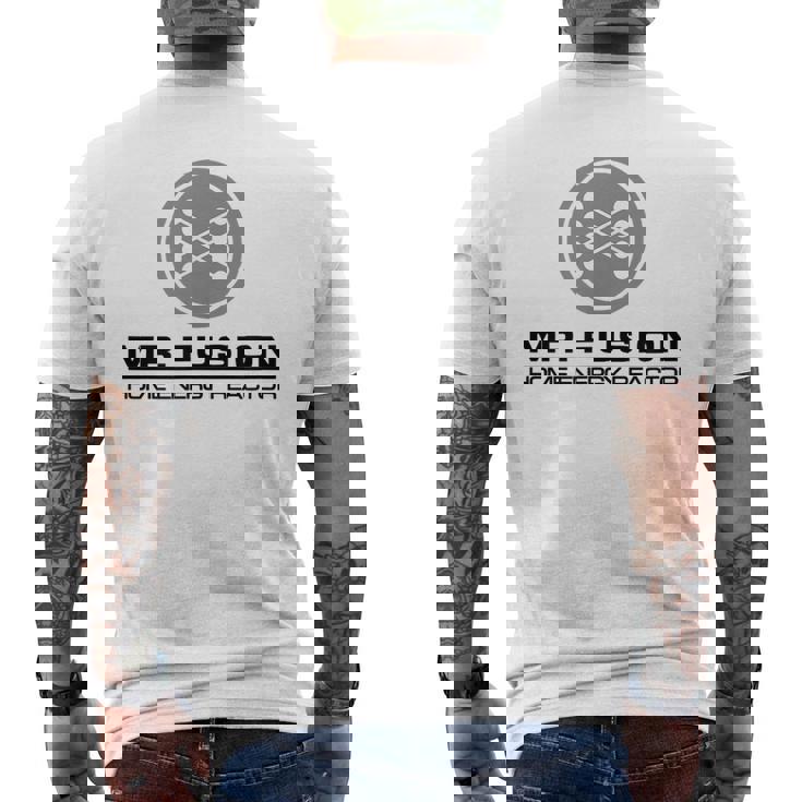 Mr Fusion 家庭用エネルギーリアクター メンズTシャツ バックプリント