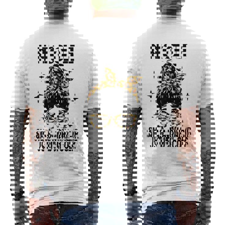 Nicole コスチューム かわいい 定義 名入れ Nicole メンズTシャツ バックプリント