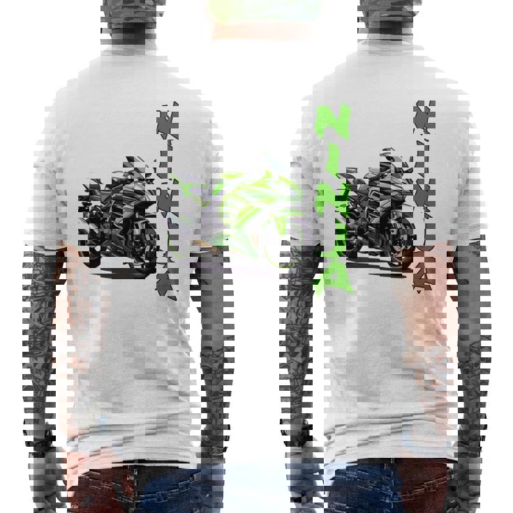 Ninjaオートバイスポーツバイク 長袖tシャツ メンズTシャツ バックプリント