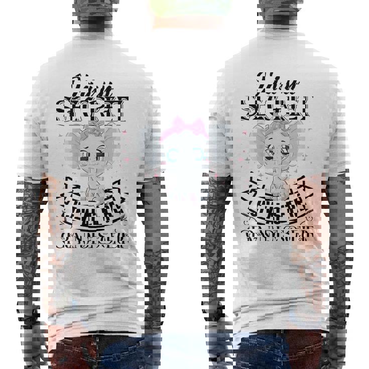 Niños Jeais Être Grande Hermana Futura Hermana Anuncia Regalo Camiseta Hombre Estampado Espalda