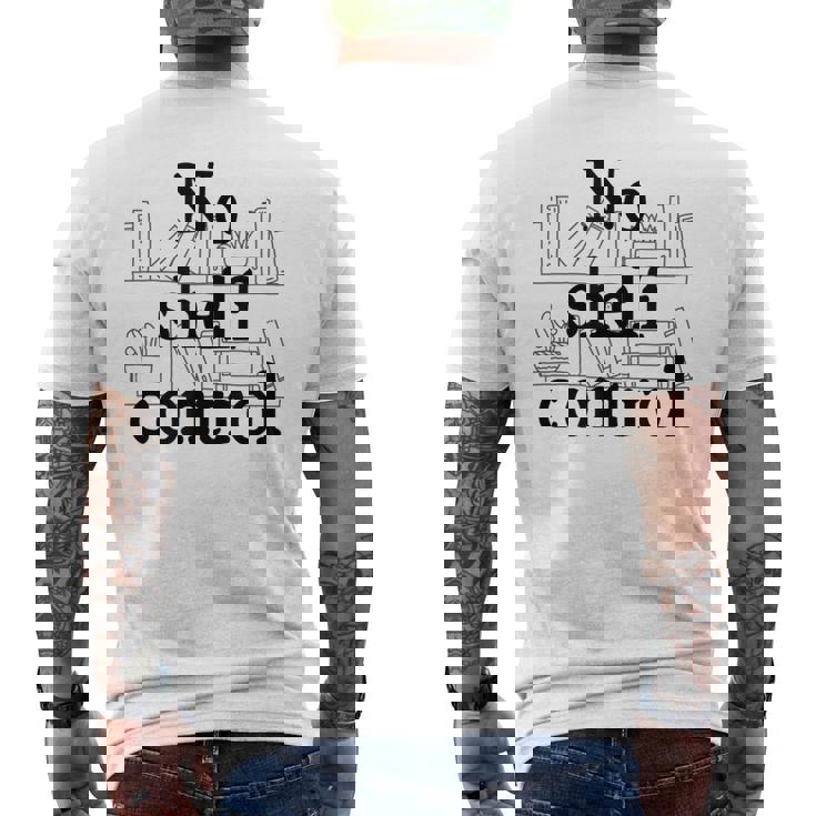 Nohelf Control 本好き読書ギフト メンズTシャツ バックプリント