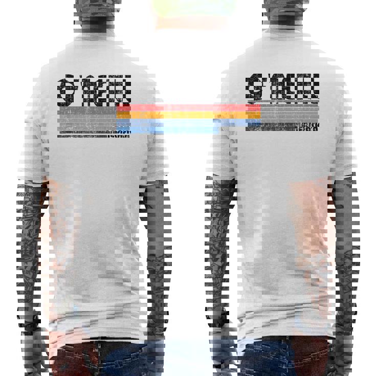 O'neill Ne Hometown Pride Retro 70年代80年代スタイル メンズTシャツ バックプリント