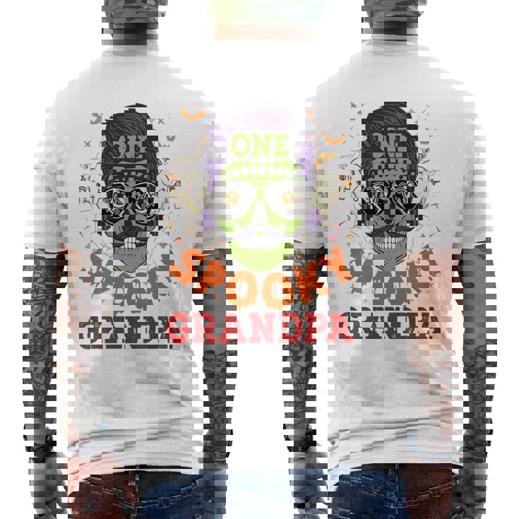 Onepooky Grandpa ハロウィン ホラーマン サングラス ファミリー 長袖tシャツ メンズTシャツ バックプリント