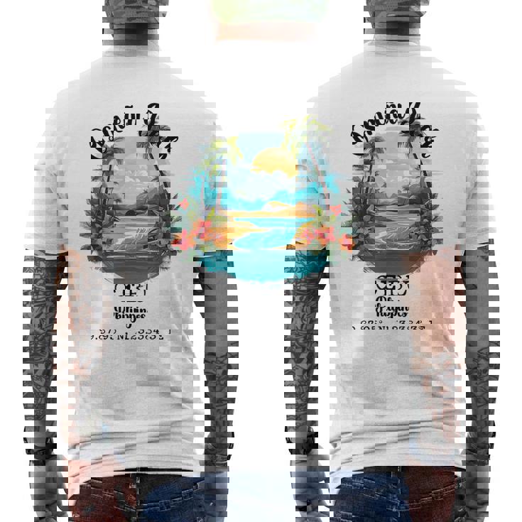 Osmeña Peak セブ フィリピン 島 バケーション お土産 メンズTシャツ バックプリント