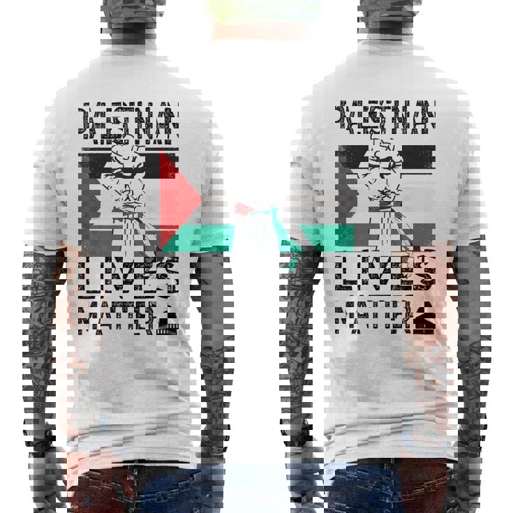 Palestinian Lives Matter メンズTシャツ バックプリント