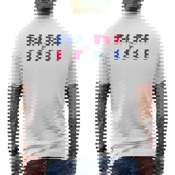 Papi Repubblica Dominicana Bandiera Festa Del Papà Orgoglio Patriottico T-shirt da uomo con stampa posteriore