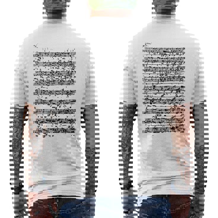 Partita Ciaconna バイオリン バッハ シャコンヌ メンズTシャツ バックプリント