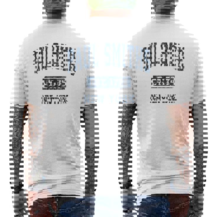 Paulmiths New York Ny ビンテージ アスレチック スポーツデザイン メンズTシャツ バックプリント