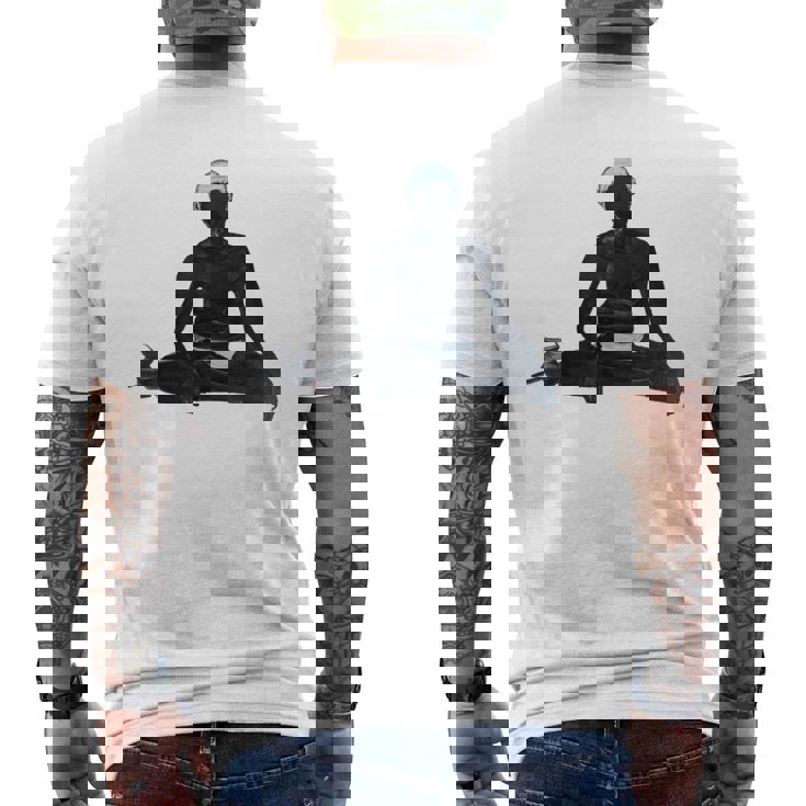 Ramana Maharshi アートワーク メンズTシャツ バックプリント