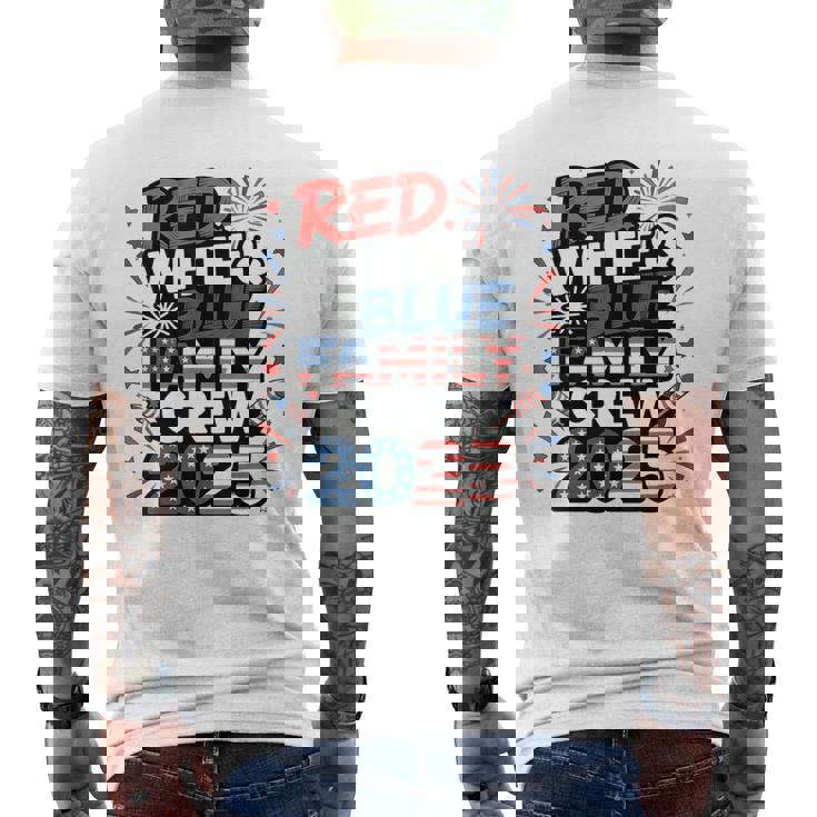Red Blue White Family Crew 2025 4Th Of July Men's T-shirt Back Print