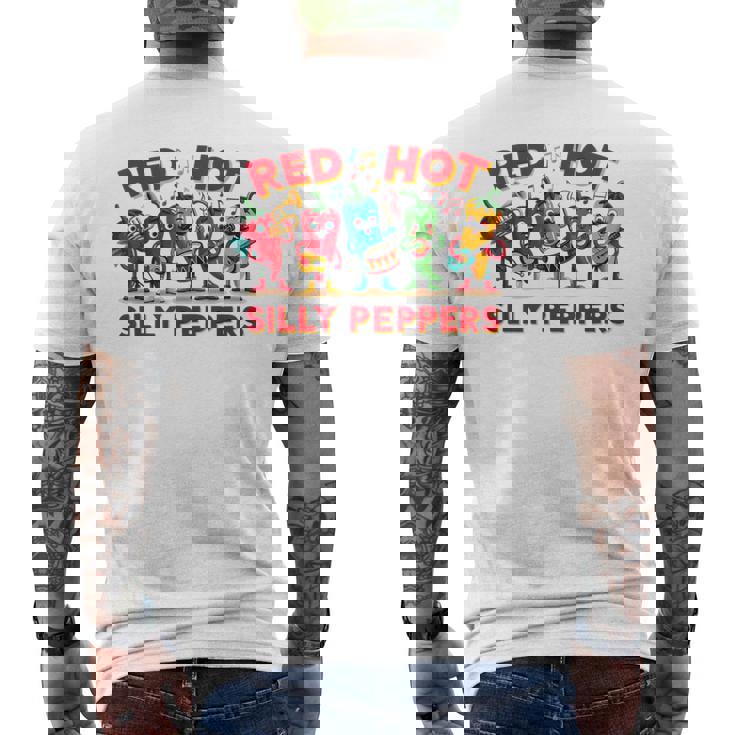 Red Hotilly Peppers メンズTシャツ バックプリント