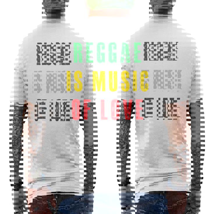 Reggae Is Music Of Love 長袖tシャツ メンズTシャツ バックプリント