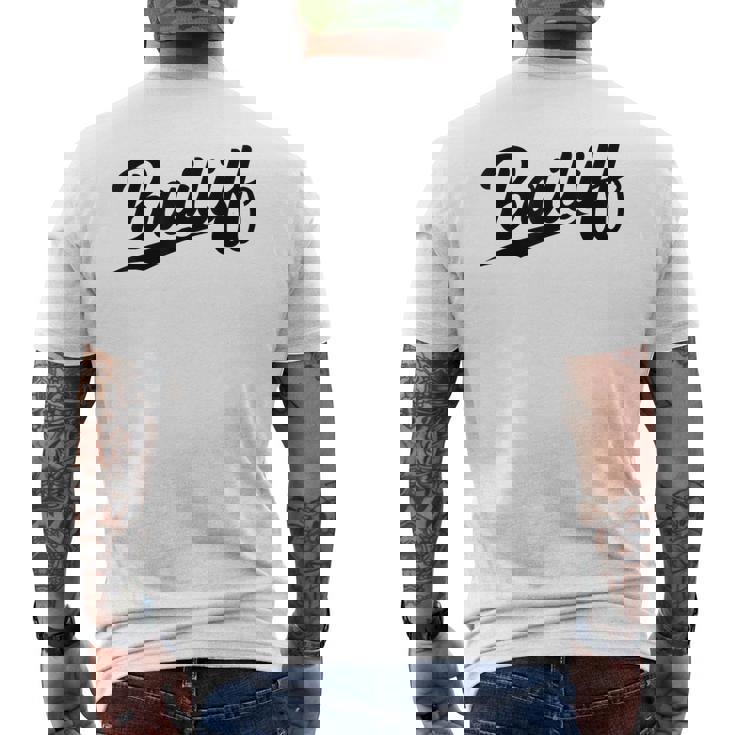 Retrowoosh Job Title Bailiff メンズTシャツ バックプリント